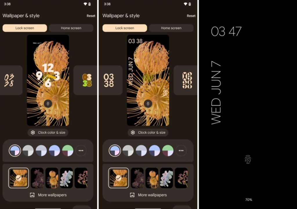 Android 14 Beta 3 yenilikleri: Duvar Kağıdı ve Stil arayüzü değişti!