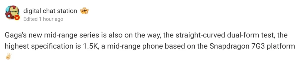 OnePlus Ace 3V teknik özellikleri ortaya çıktı