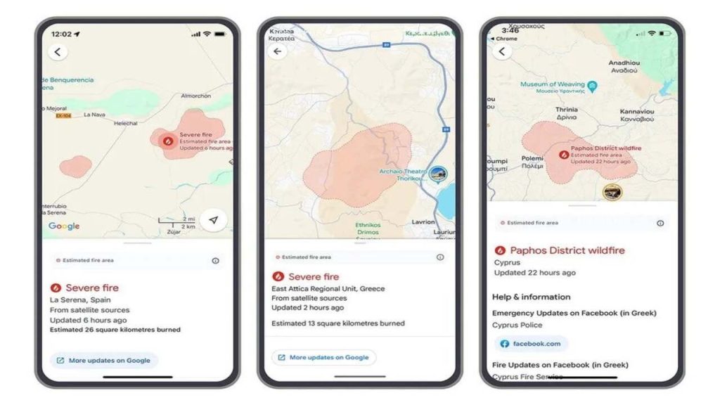 Google’dan yeni yangın izleme güncellemesi geldi!
