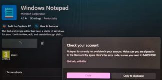 Windows 11 0x803f8001 hatası