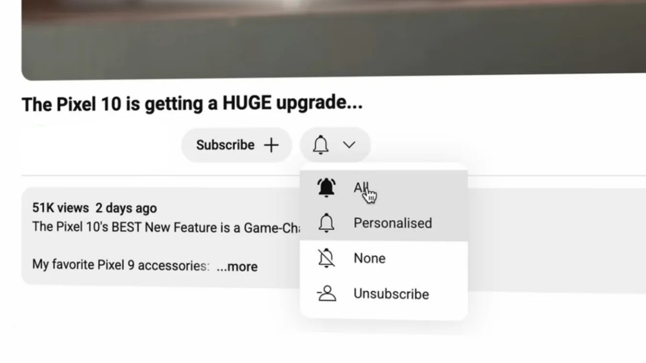 YouTube bildirim testi