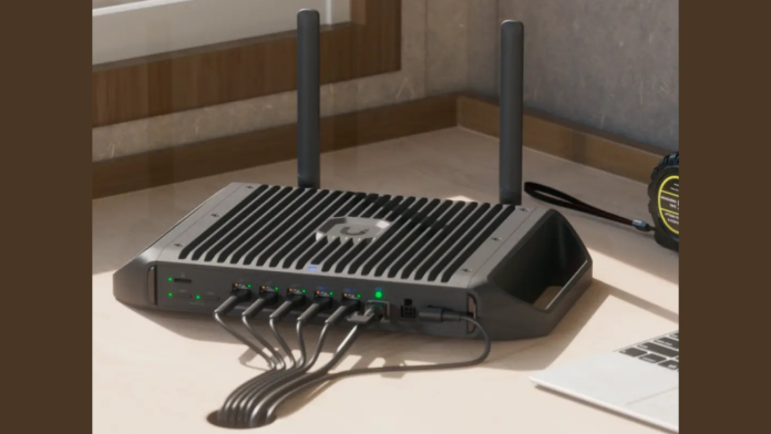 Fanless WiFi 7 router