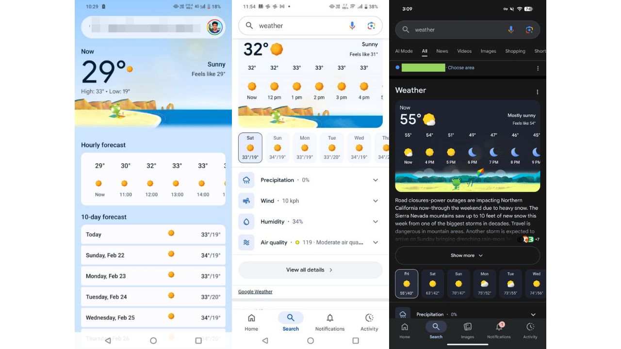 Android hava durumu uygulaması