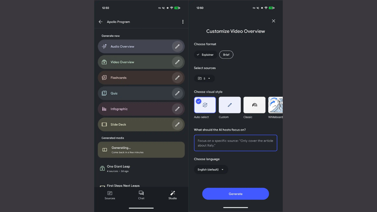 NotebookLM yeni özellikler