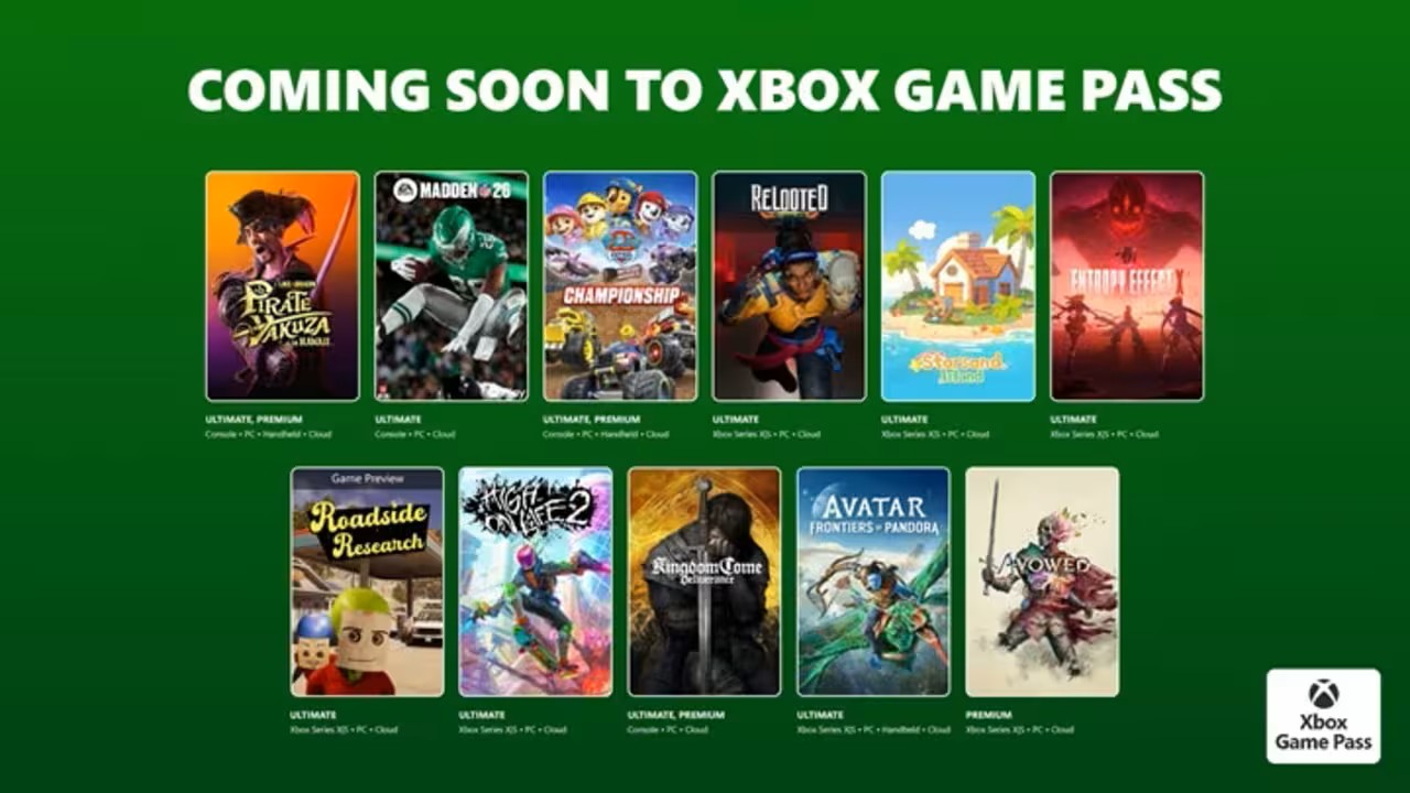 Xbox Game Pass oyunları