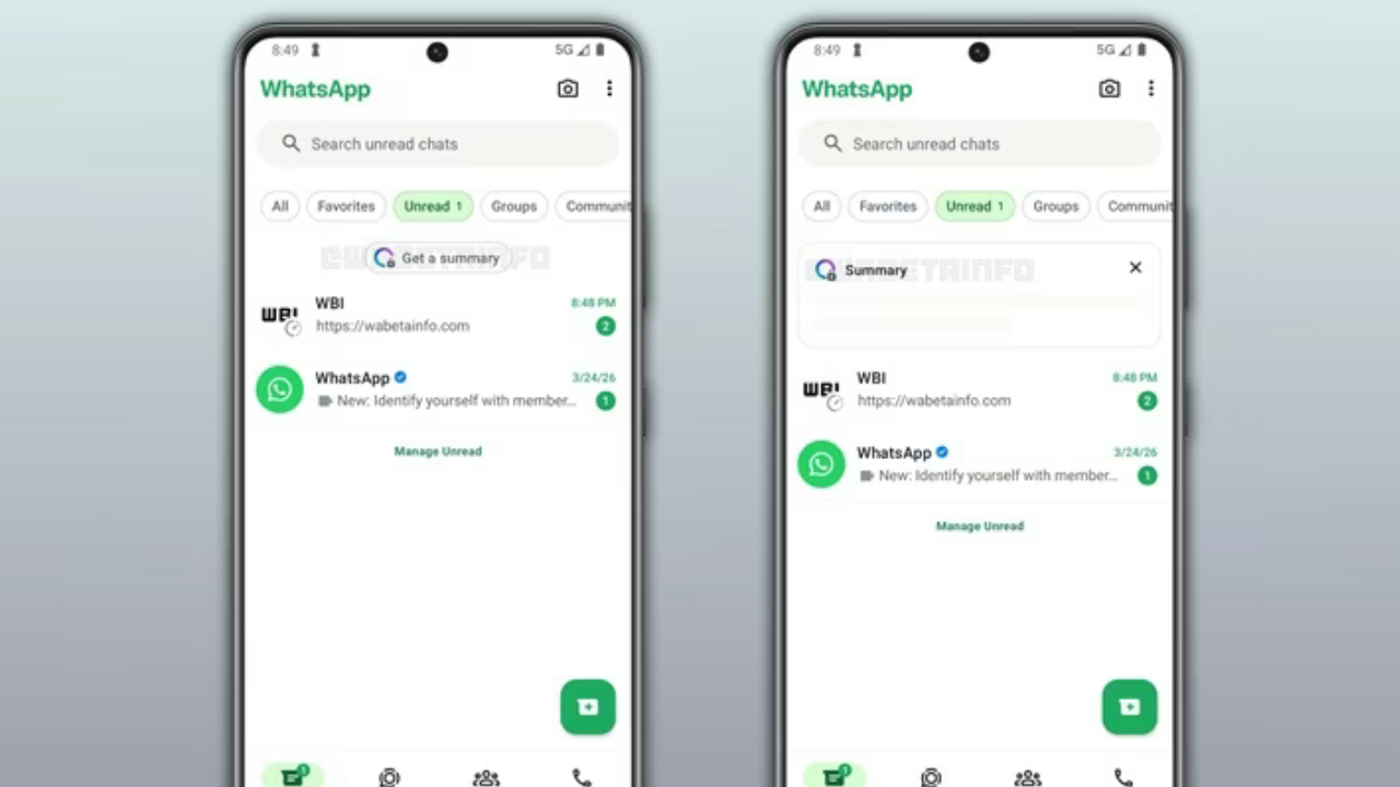 WhatsApp çoklu sohbet özeti