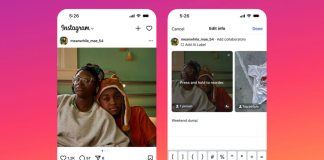 Instagram kaydırmalı post düzenleme