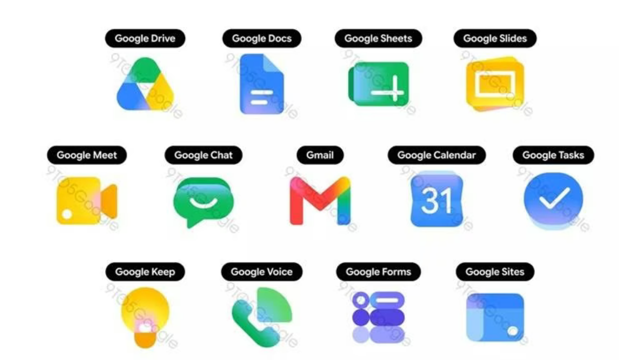 Google uygulama logoları