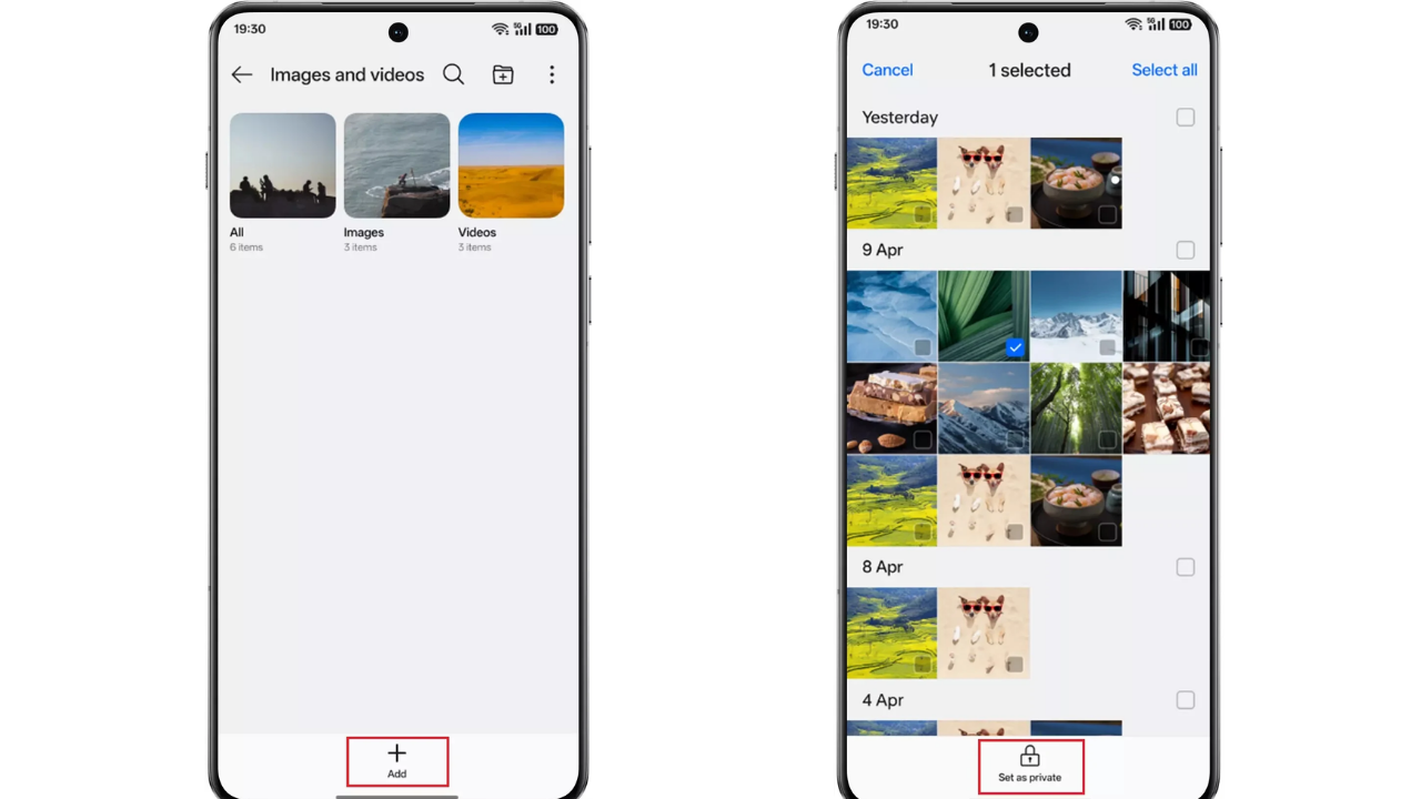 ColorOS Private Safe kullanımı