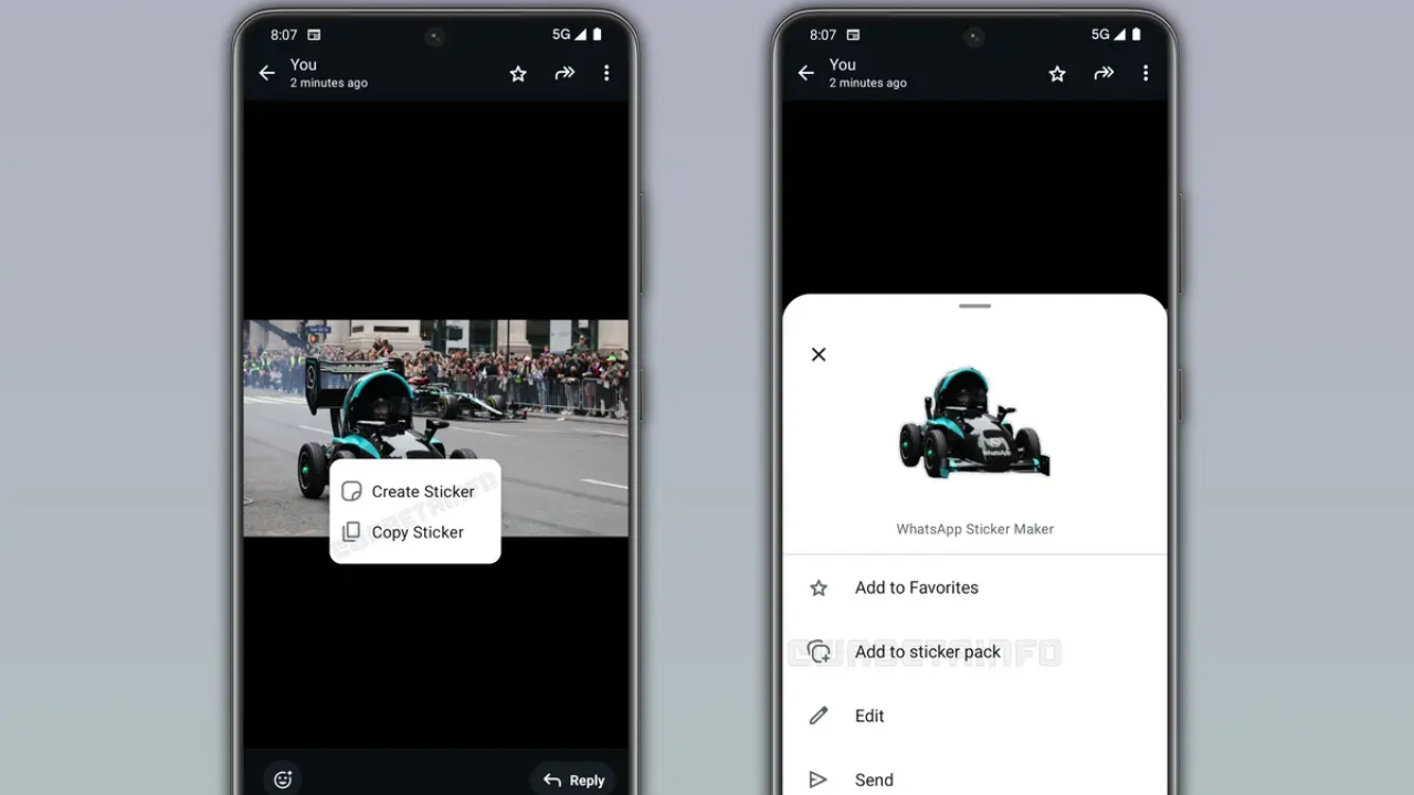 WhatsApp hızlı çıkartma özelliği