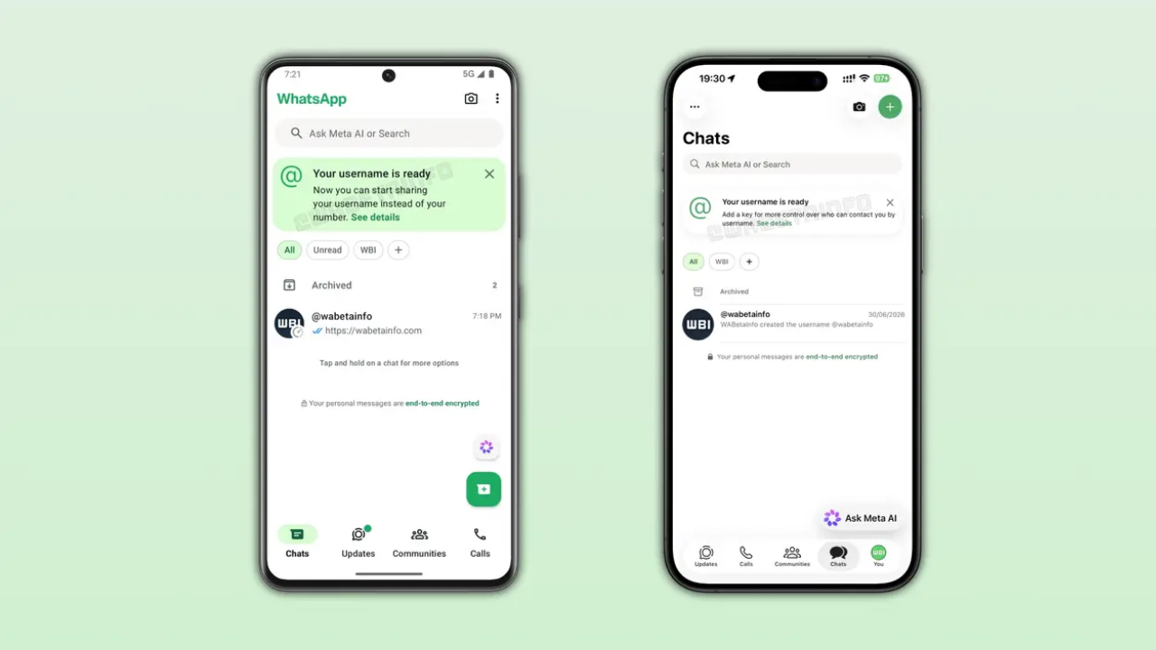 WhatsApp kullanıcı adı özelliği