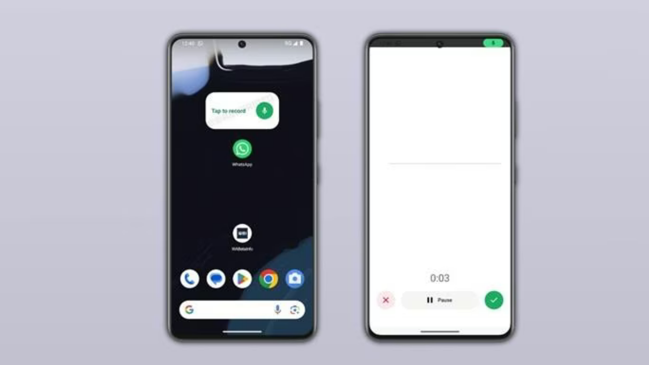 WhatsApp Sesli Mesaj Widgetı