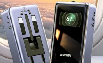 Ugreen 67W Ekranlı Yeni Seyahat Şarj Cihazı Tanıtıldı seyahat şarj cihazı