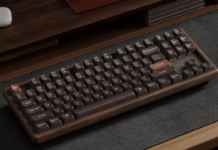 Keychron K8 HE ahşap klavye