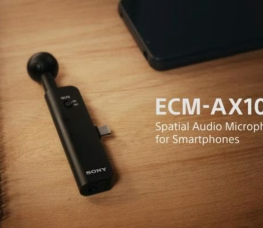 Sony ECM-AX10 USB-C Bağlantısı ve Kulaklık Girişiyle Geliyor Sony ECM AX10 mikrofon
