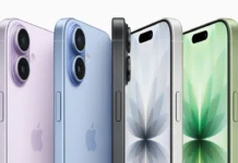 Farklı renklerde yan yana duran iPhone 17 modelleri