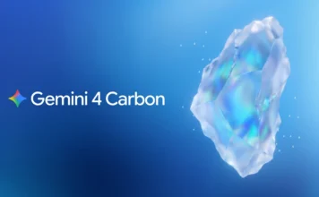 Google Gemini 4 Carbon’u Tanıttı: En Güçlü Gemini Modeli Geldi Gemini 4 Carbon yapay zeka modelinin mavi arka planlı resmî tanıtım görseli